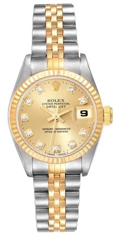 Rolex Datejust 69173G 26mm Stainless steel Champagne 1