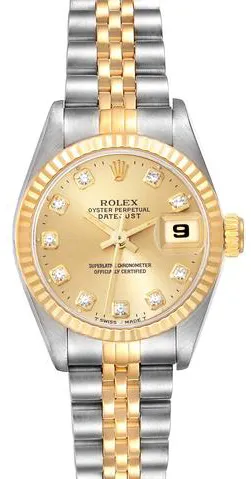 Rolex Datejust 69173G 26mm Stainless steel Champagne 3