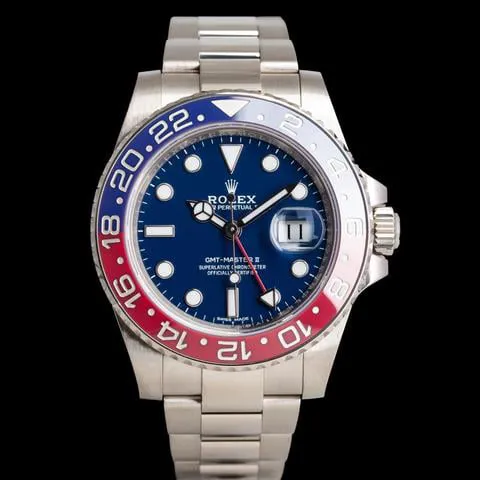 Rolex GMT-Master II 116719BLRO 40mm White gold Blue