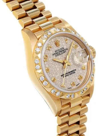 Rolex Datejust 69258G 26mm Yellow gold White 2