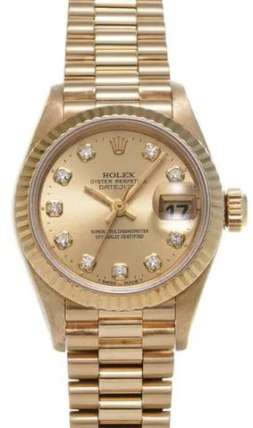 Rolex Datejust 69178G 26mm Yellow gold Champagne