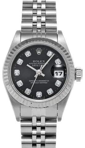 Rolex Datejust 69174G 26mm Stainless steel Black