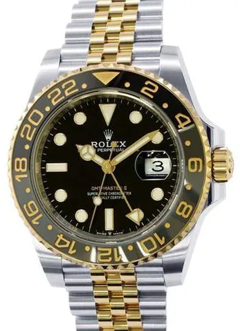 Rolex GMT-Master II 126713GRNR 40mm Yellow gold and Stainless steel Black