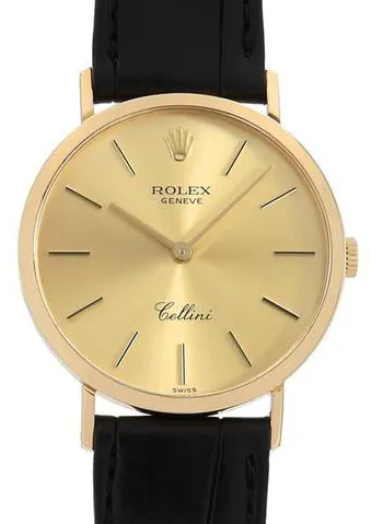 Rolex Cellini 4112/8 32mm Yellow gold Champagne