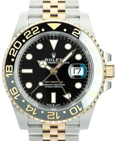 Rolex GMT-Master II 126713GRNR 40mm Yellow gold and Stainless steel Black