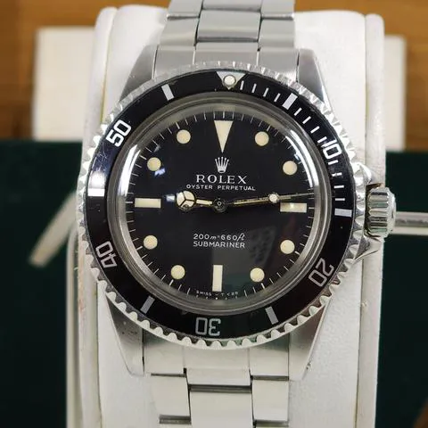 Rolex Submariner (No Date) 5513 40mm Silver Black