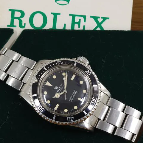 Rolex Submariner (No Date) 5513 40mm Silver Black 2