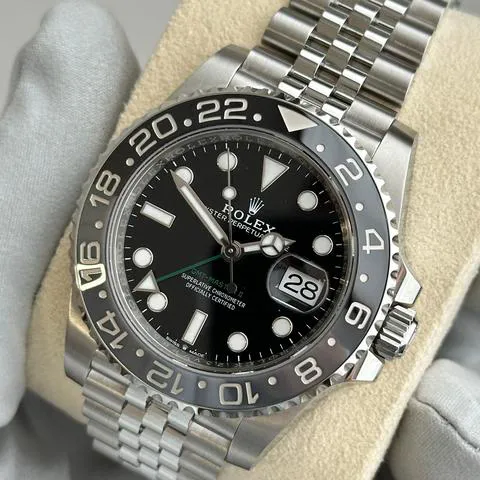 Rolex GMT-Master II 126710GRNR 40mm Stainless steel Black