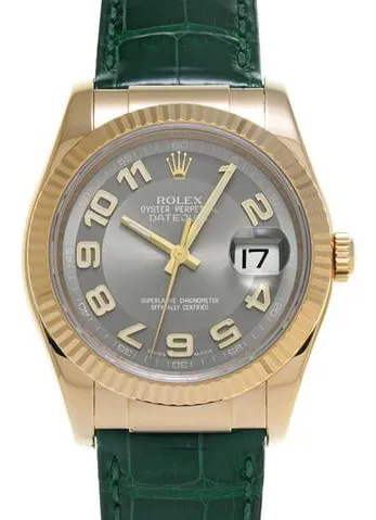 Rolex Datejust 116138 36mm Yellow gold Gray