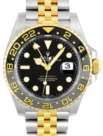 Rolex GMT-Master II 126713GRNR 40mm Yellow gold and Stainless steel Black