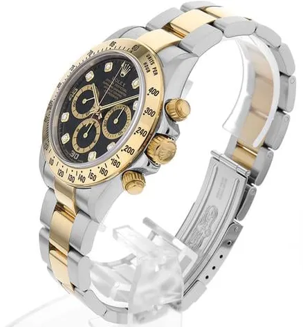 Rolex Daytona 16523G 40mm Yellow gold and Stainless steel Black 1