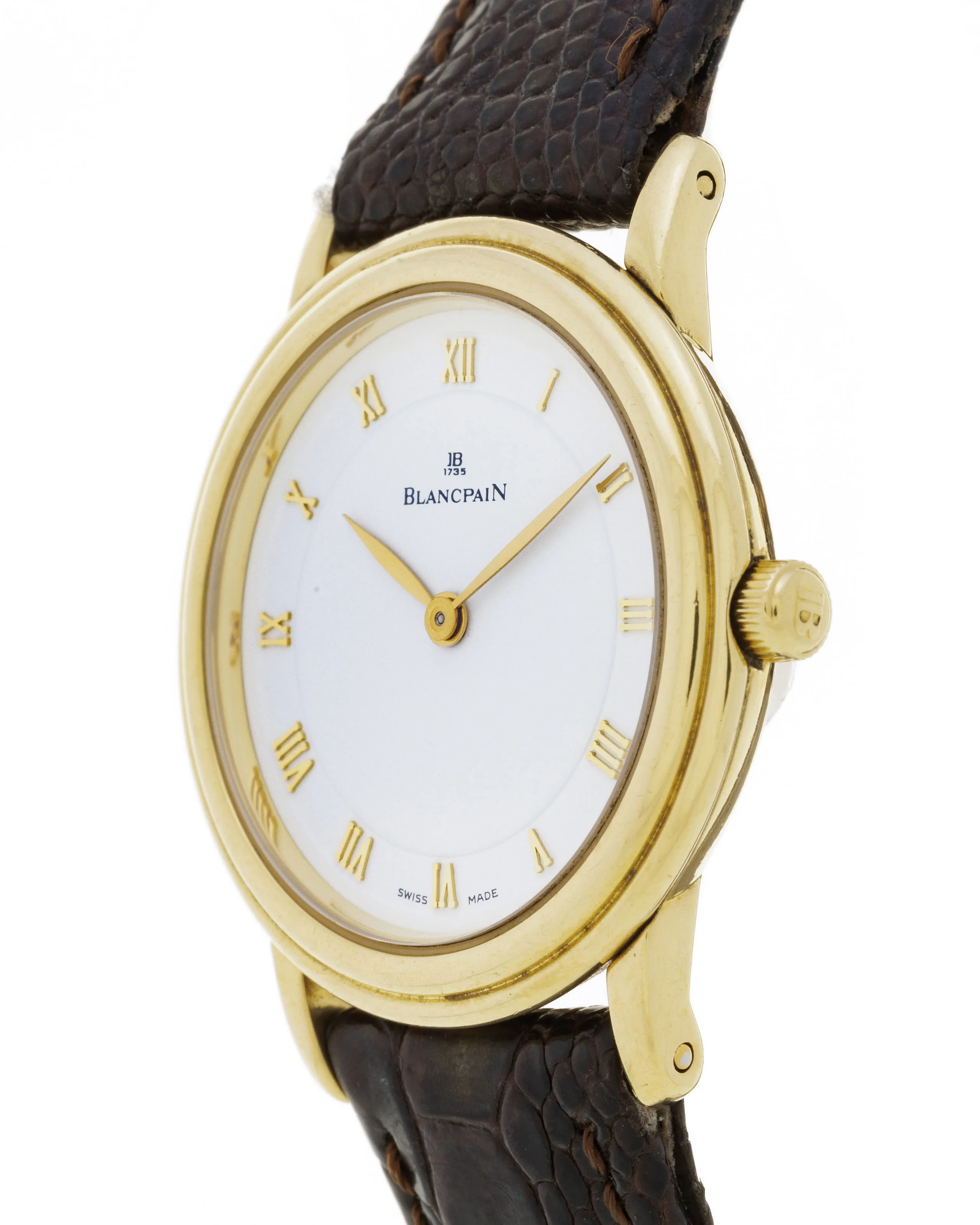 Blancpain 28mm Yellow gold White 1