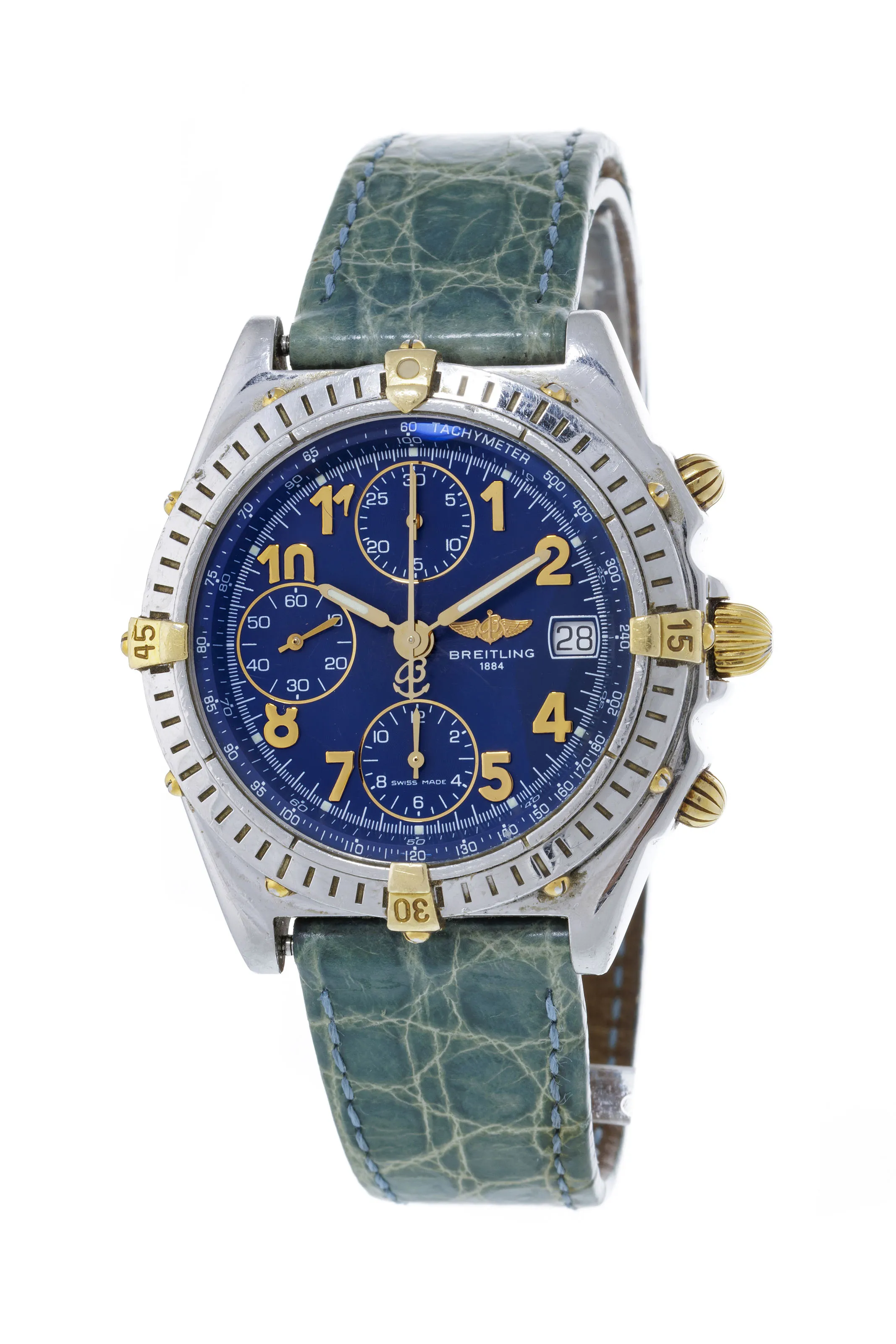 Breitling Chronomat B13050.1 40mm Stainless steel and yellow gold Blue