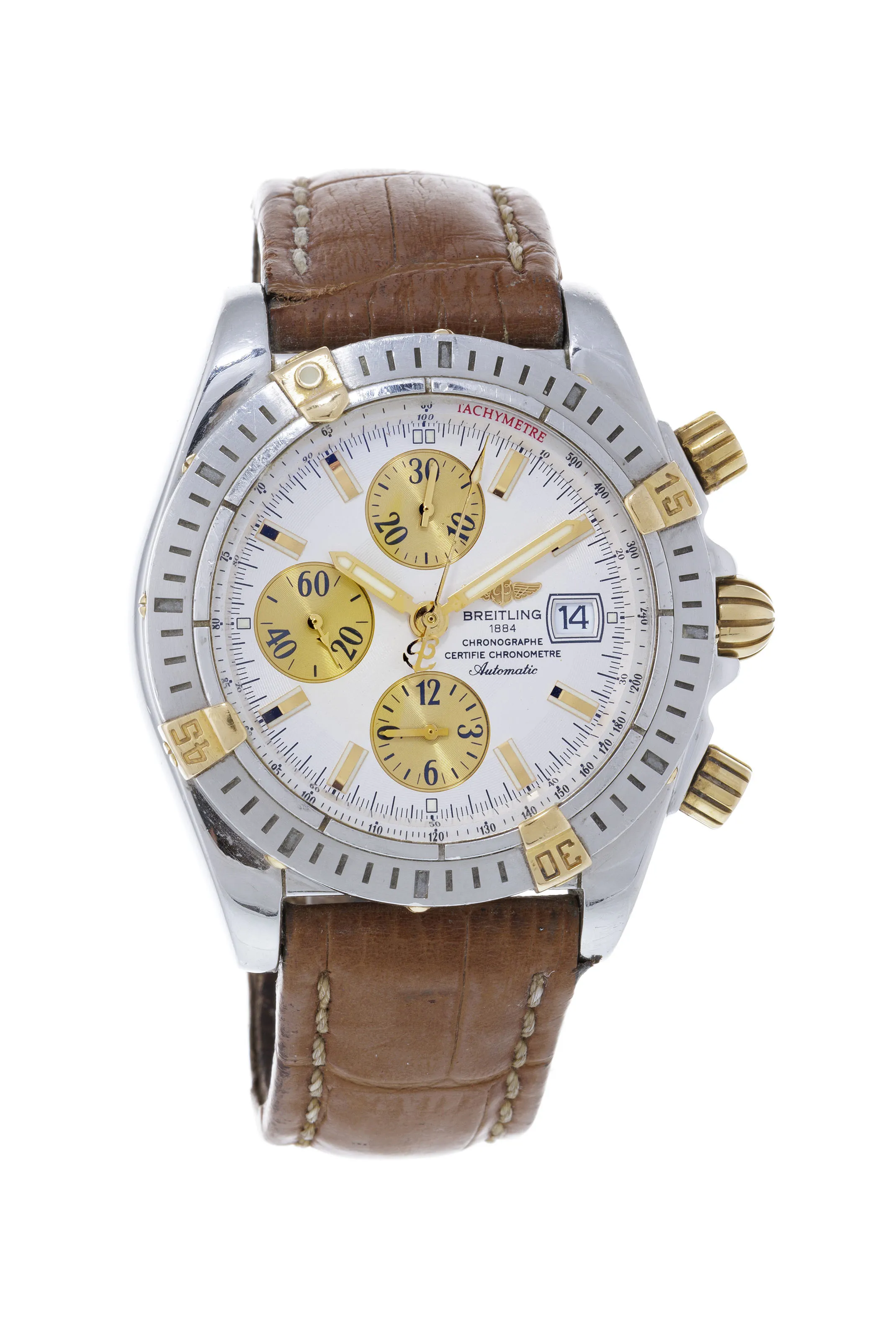 Breitling Chronomat B13356 44mm Stainless steel and yellow gold Silver