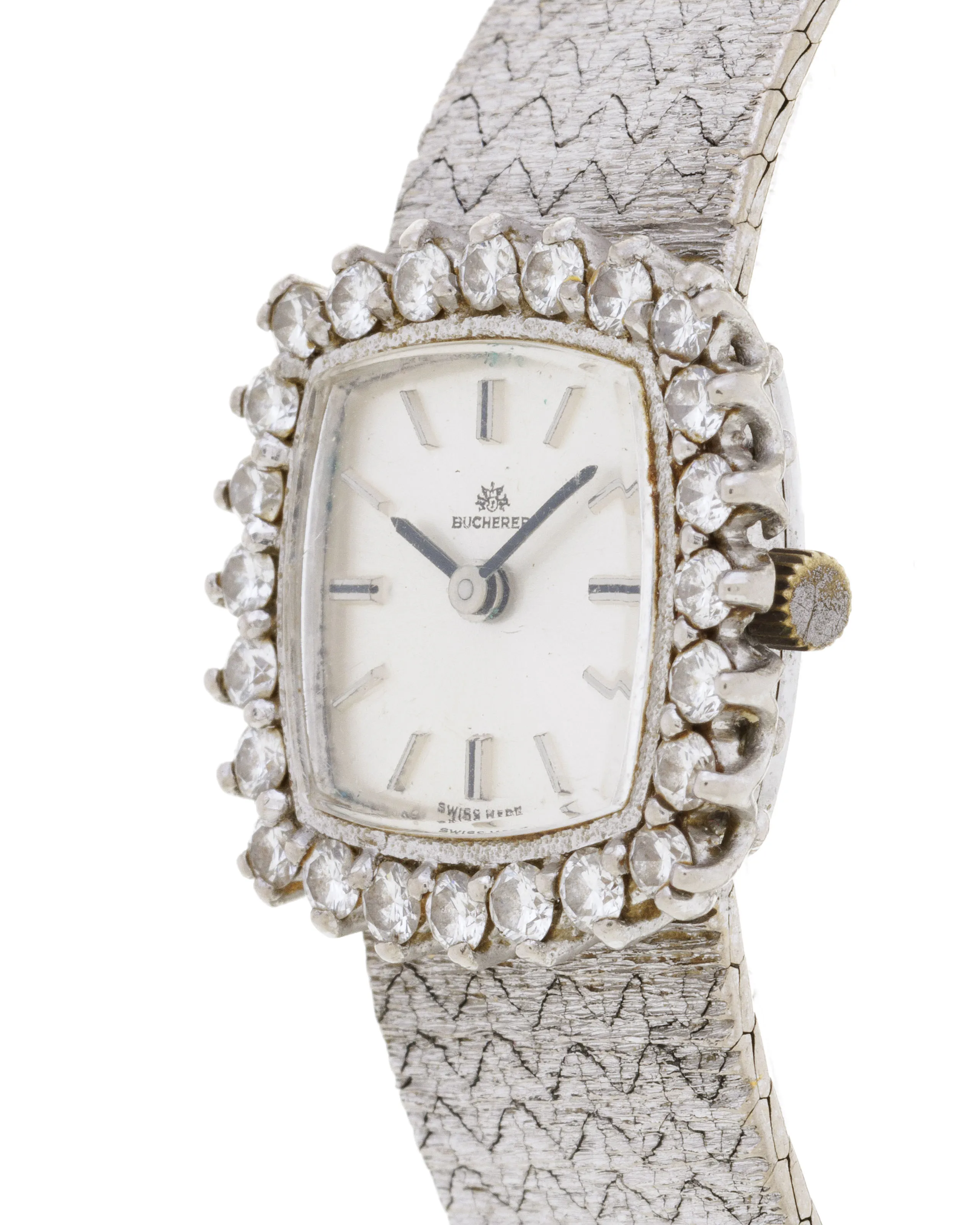 Carl F. Bucherer 22mm White gold and Diamond Silver 1