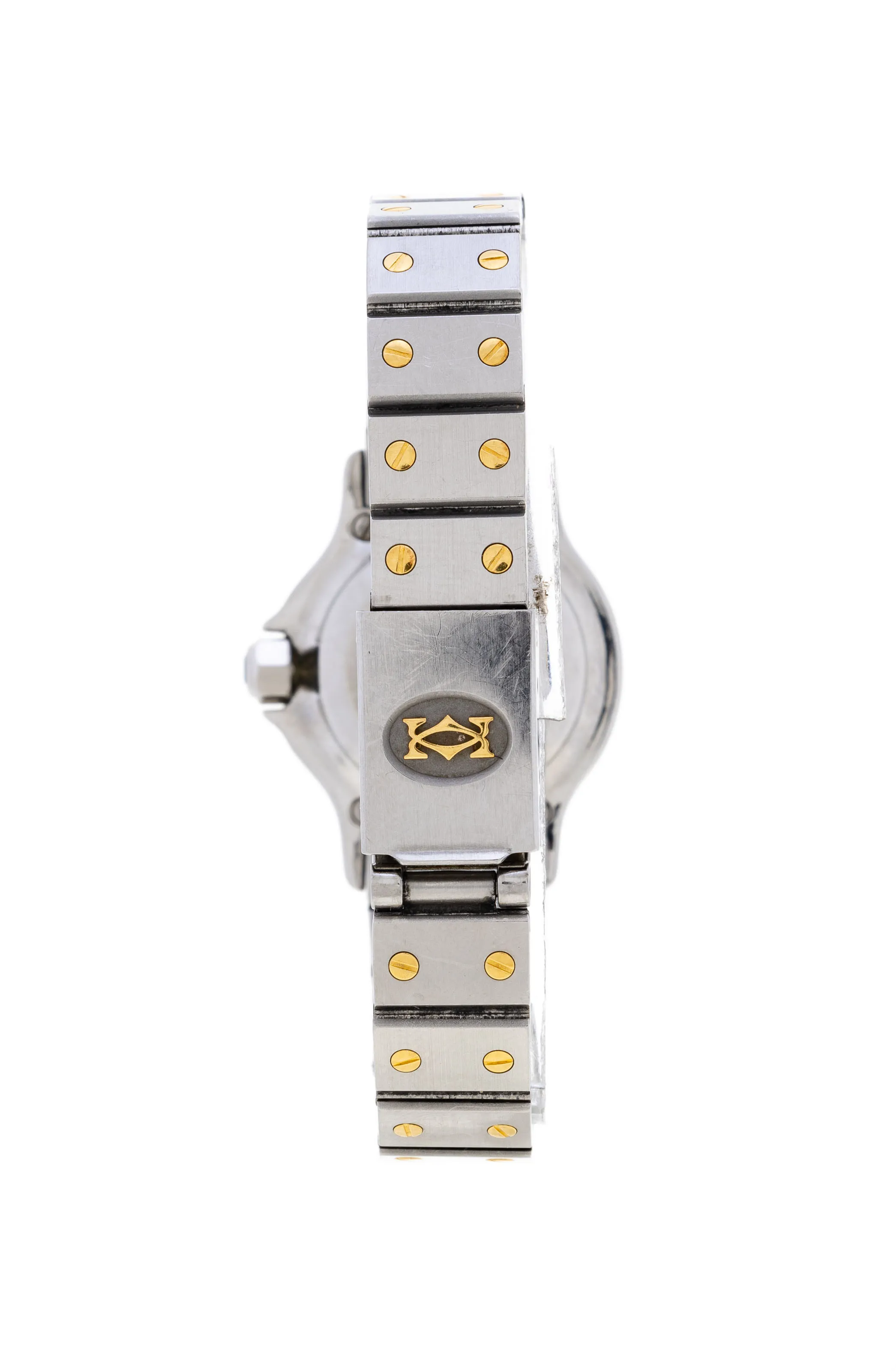 Cartier Santos 0907 24mm Yellow gold and Stainless steel White 2