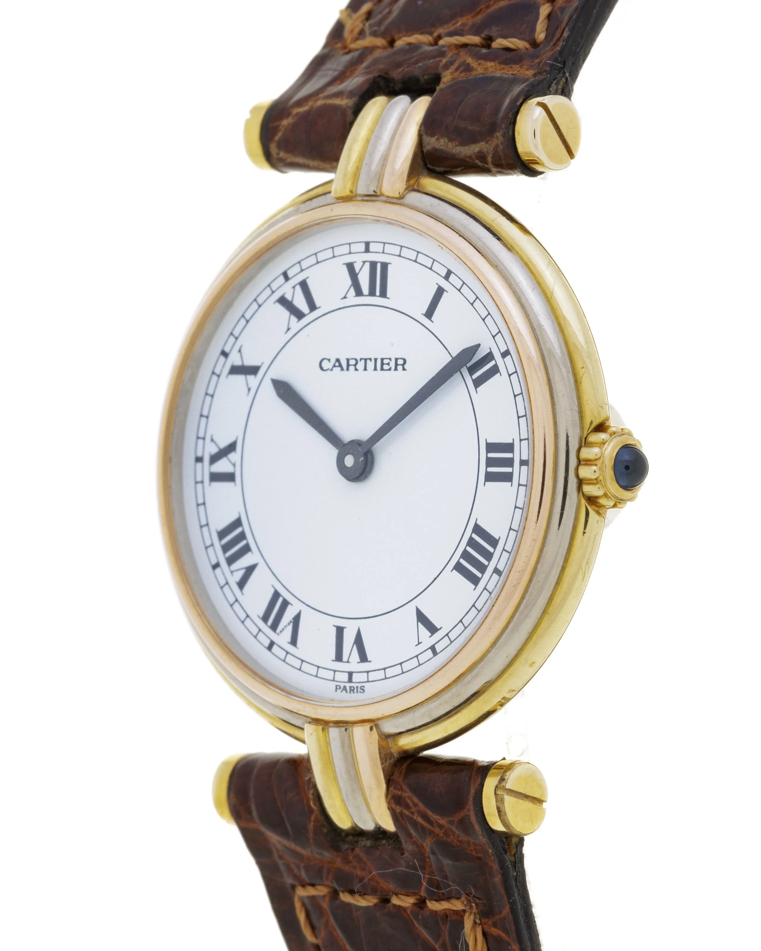 Cartier Vendôme 8100 24mm Tri-colored gold White 1