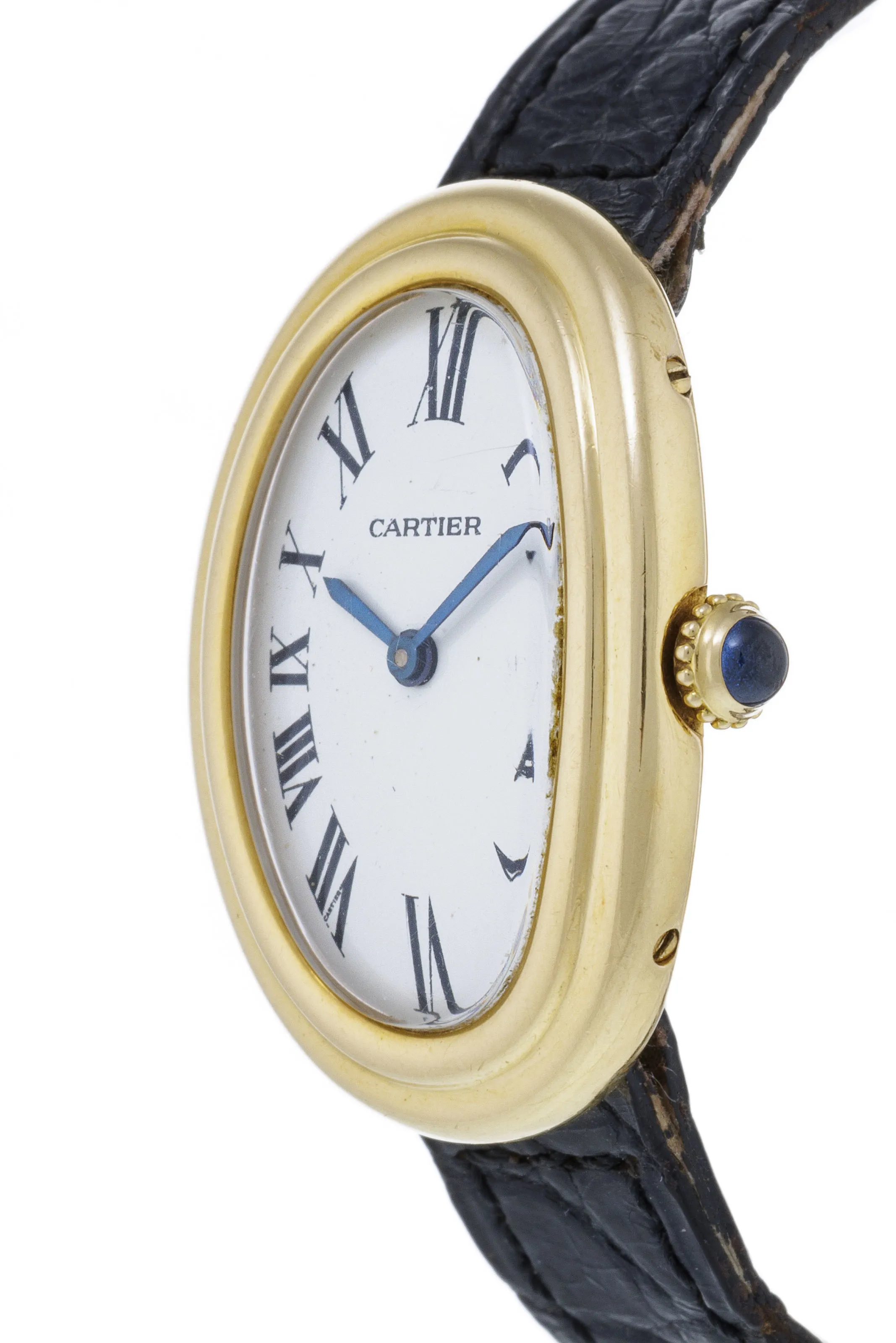 Cartier Baignoire 7809 22mm Yellow gold White 1