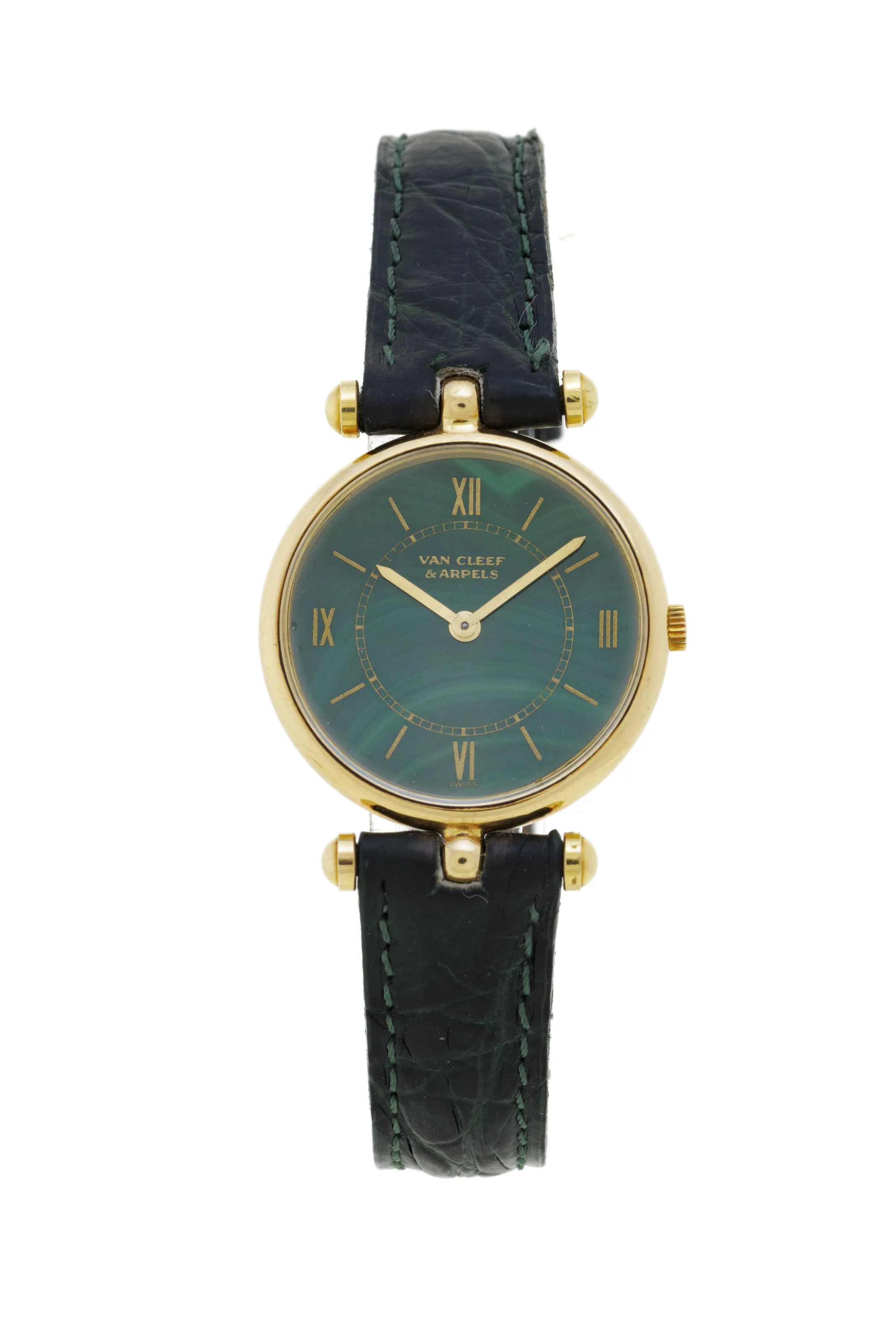 Van Cleef & Arpels 9064 24mm Yellow gold Malachite