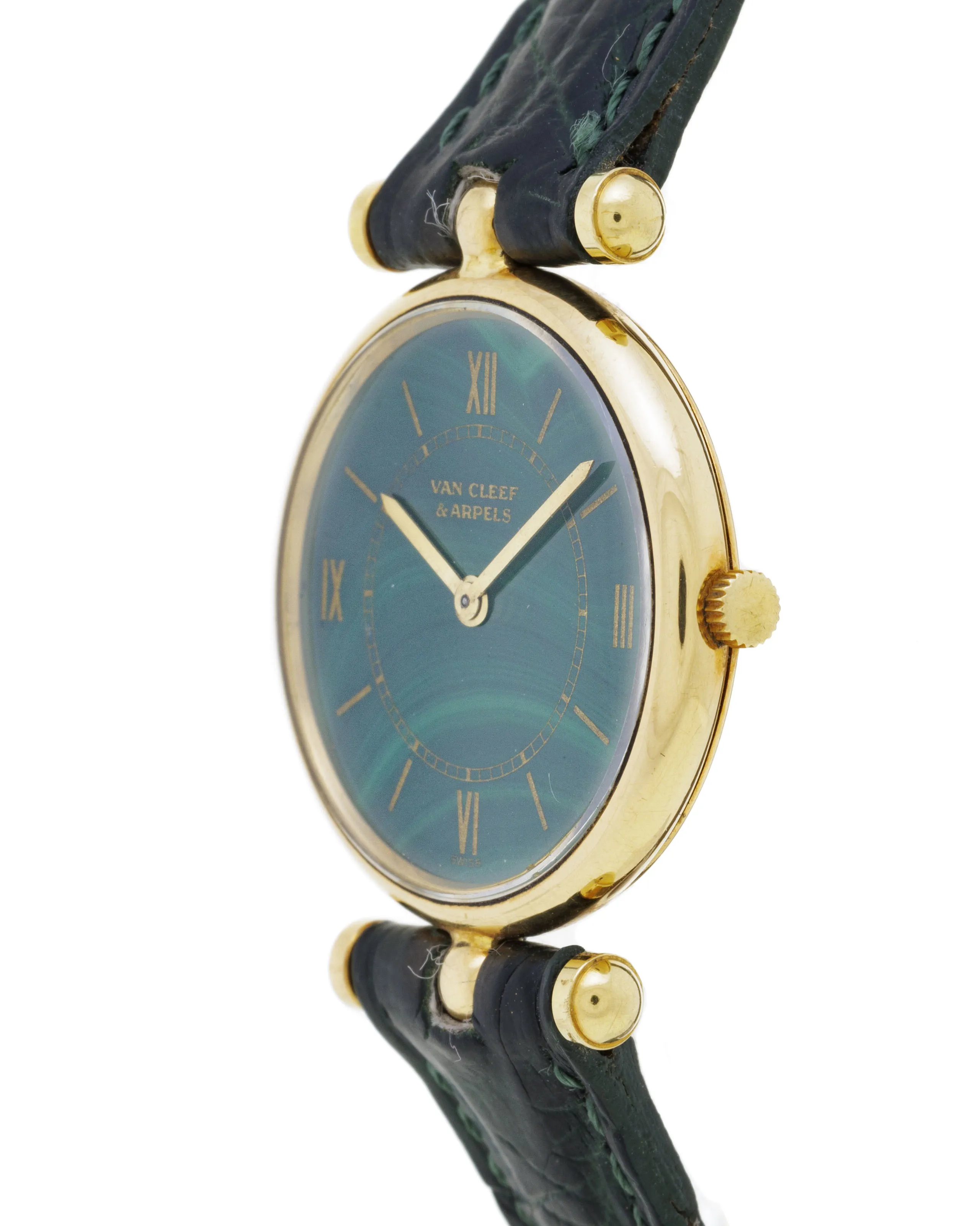 Van Cleef & Arpels 9064 24mm Yellow gold Malachite 1