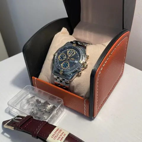 Breitling Chronomat B13050.1 39mm Yellow gold and stainless steel Blue 17