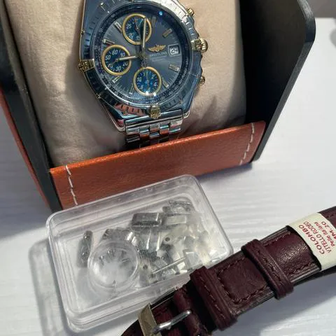 Breitling Chronomat B13050.1 39mm Yellow gold and stainless steel Blue 18
