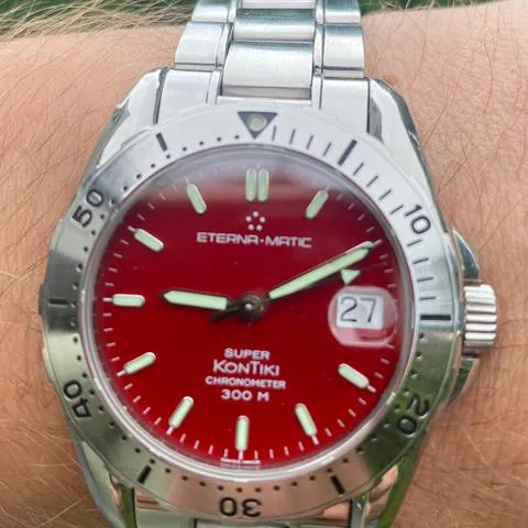 Eterna Super Kontiki 1579.41. 39mm Stainless steel Red 13