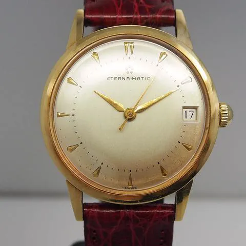 Eterna Eterna-Matic 34.5mm Yellow gold Silver