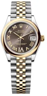 Rolex Datejust 278243-0018 Yellow gold and Stainless steel Dark grey set with diamonds