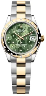 Rolex Datejust 278343RBR-0031 Yellow gold and Stainless steel Green