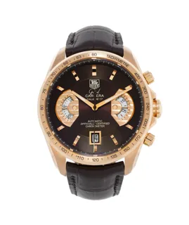 TAG Heuer Grand Carrera CAV514C Rose gold Brown