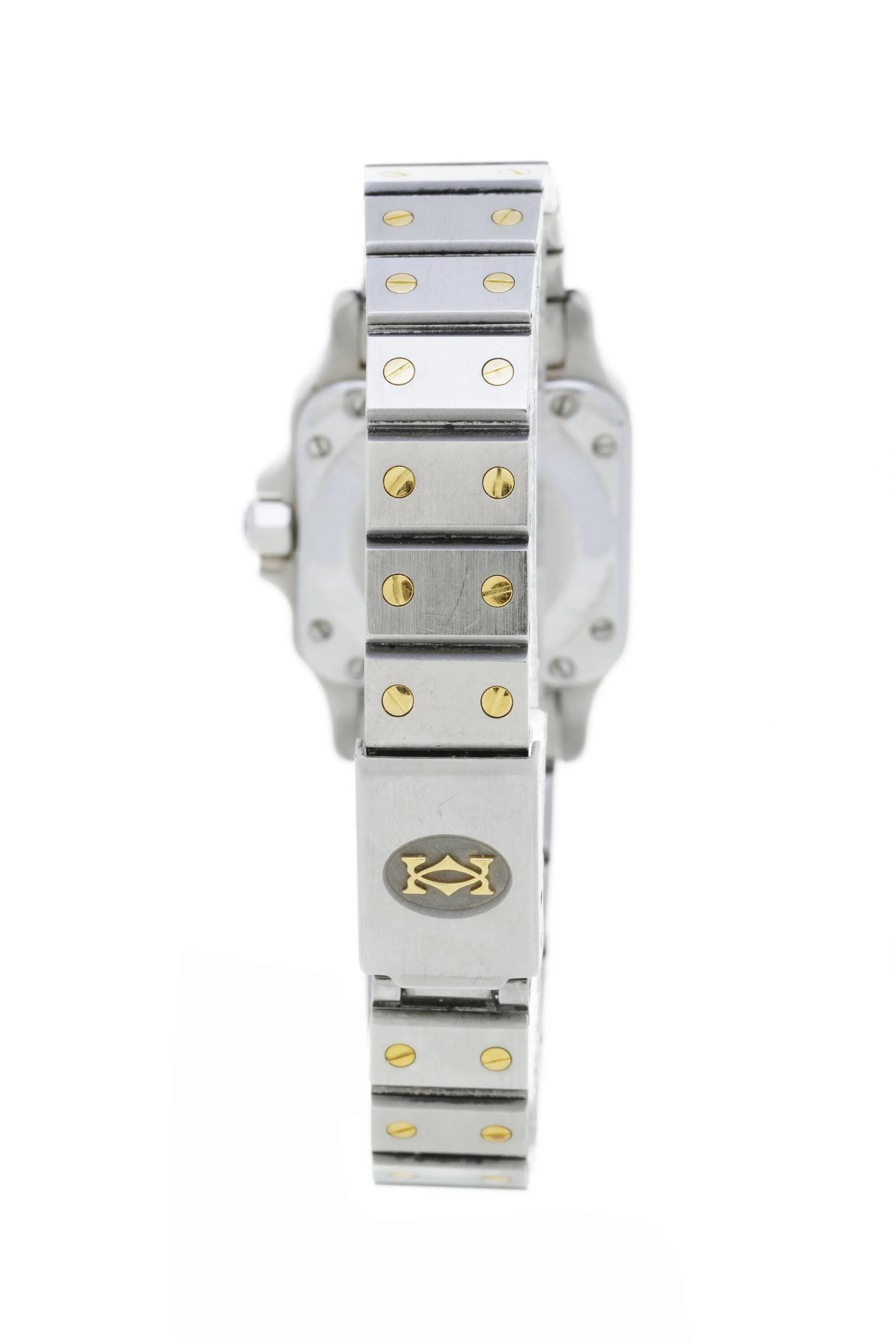 Cartier Santos 0902 24mm Yellow gold and Stainless steel White 2