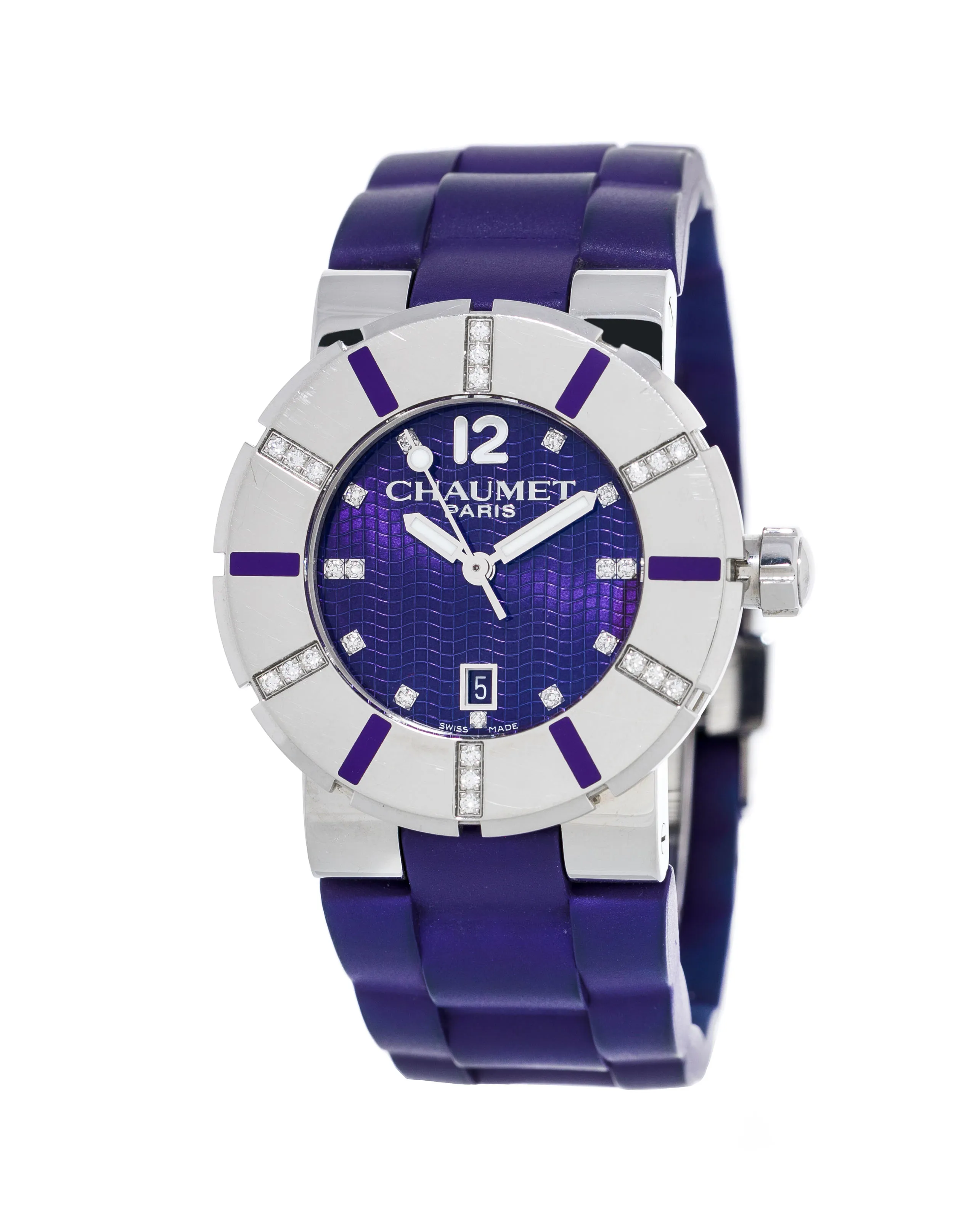 Chaumet Class One 622C 33mm Stainless steel and Diamond Purple