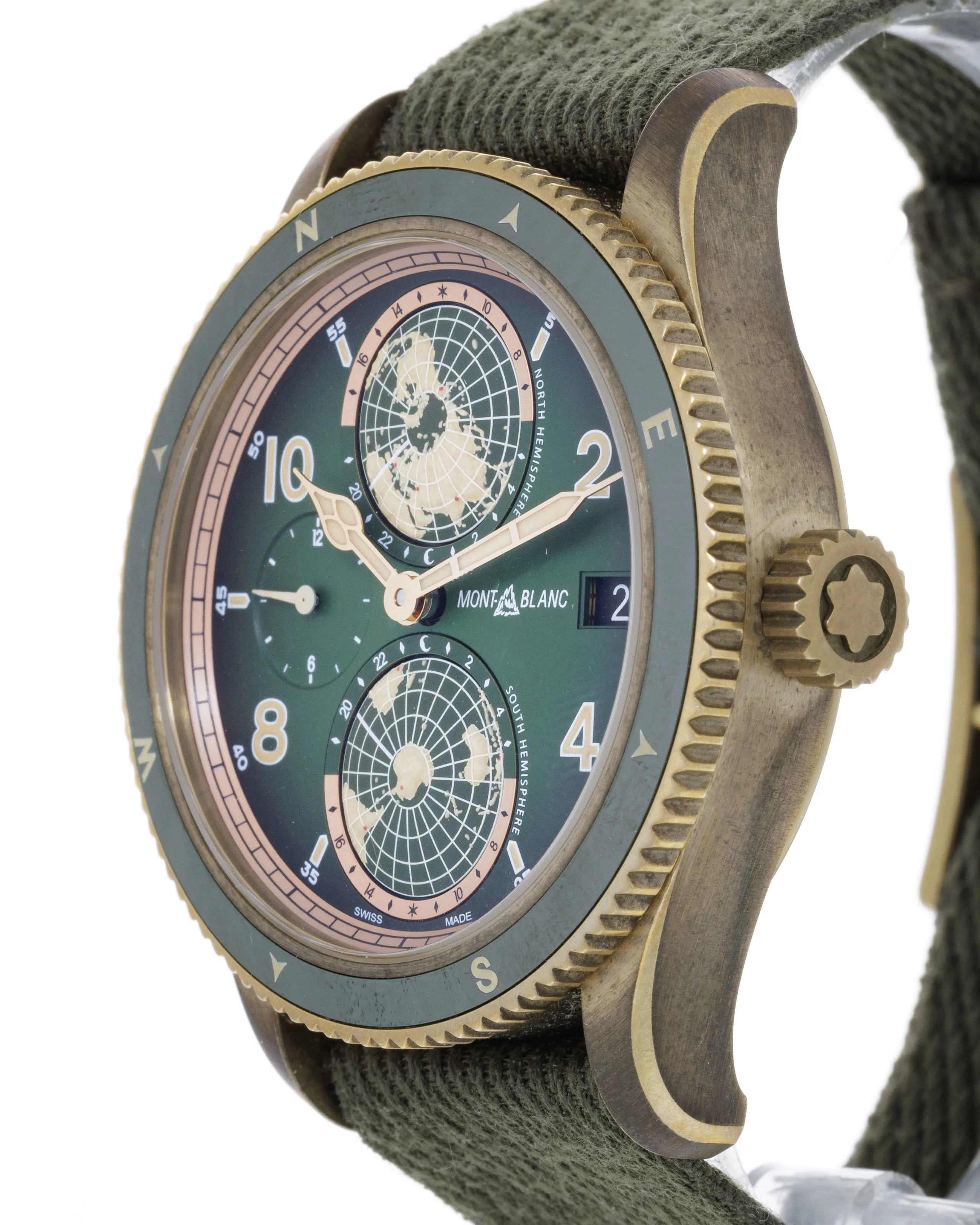 Montblanc 1858 7459 43mm Bronze and Titanium Green 1