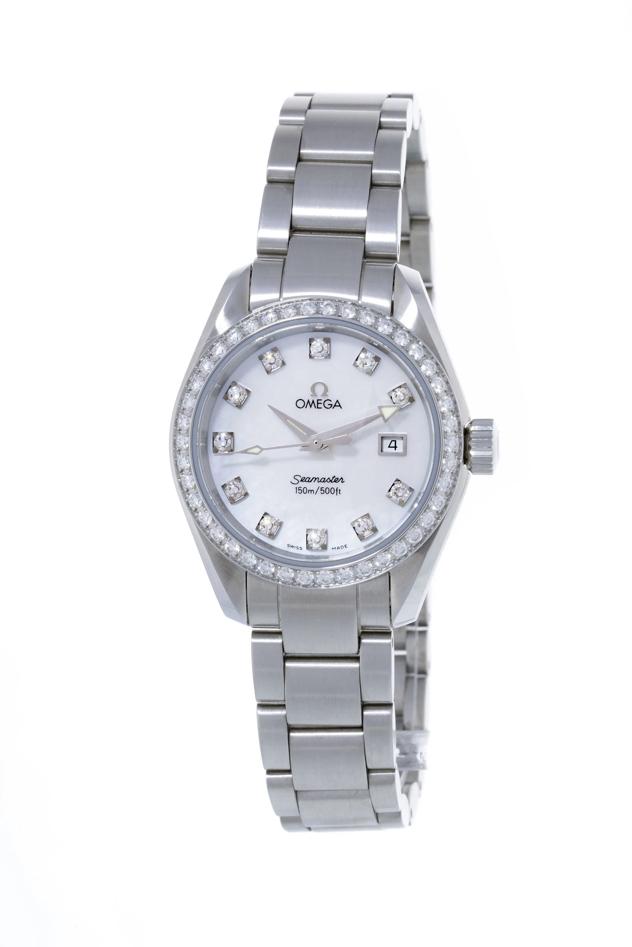 Omega Seamaster Aqua Terra 696.1117 29mm Stainless steel and Diamond Mother-of-pearl