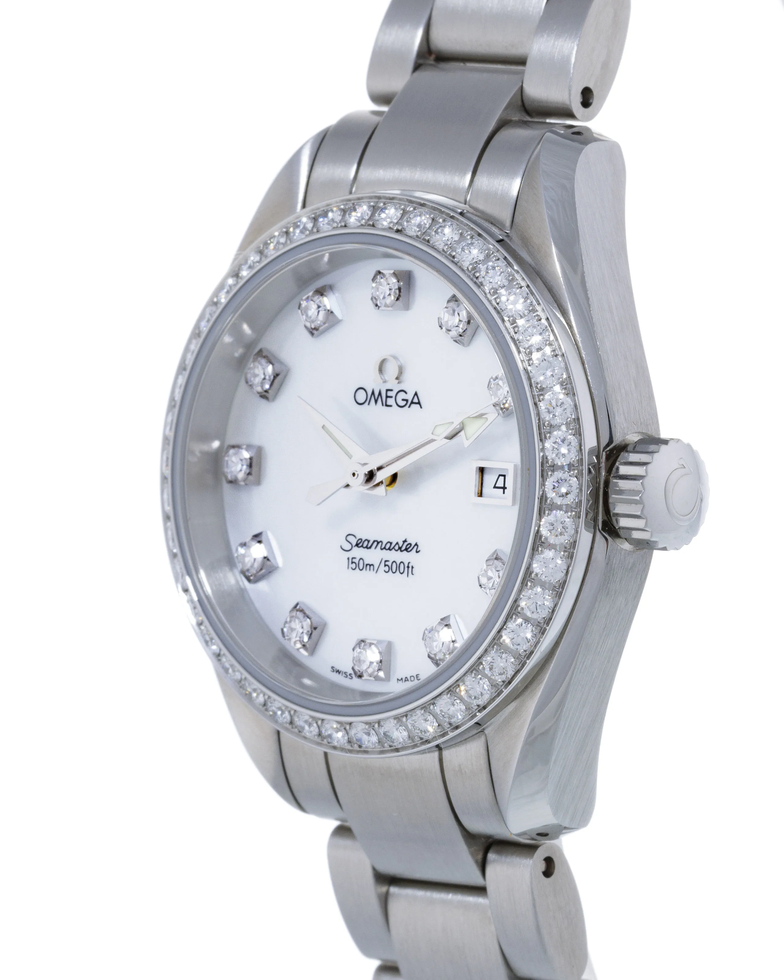 Omega Seamaster Aqua Terra 696.1117 29mm Stainless steel and Diamond Mother-of-pearl 1