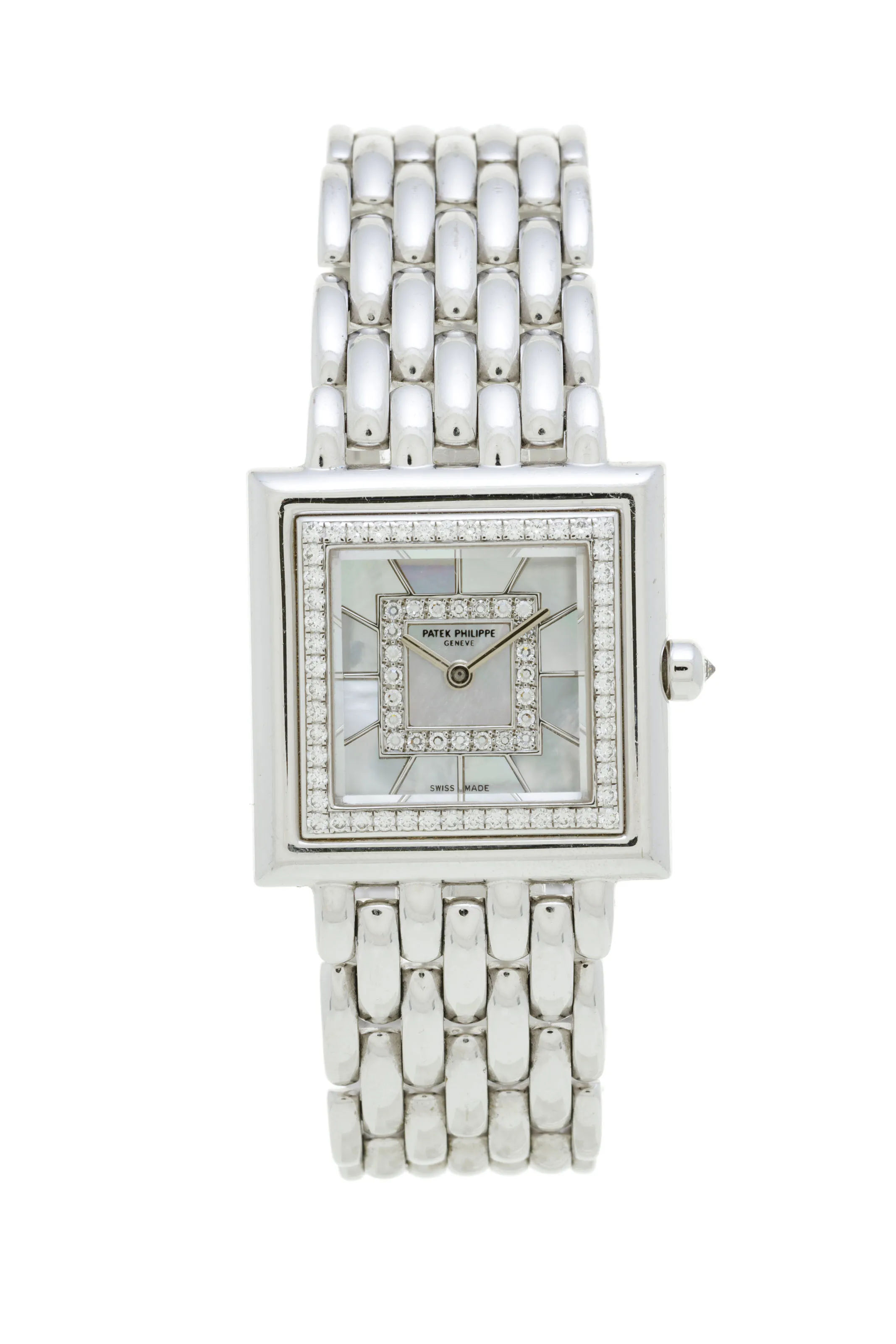 Patek Philippe Gondolo 4866/110 25mm White gold and Diamond Mother-of-pearl