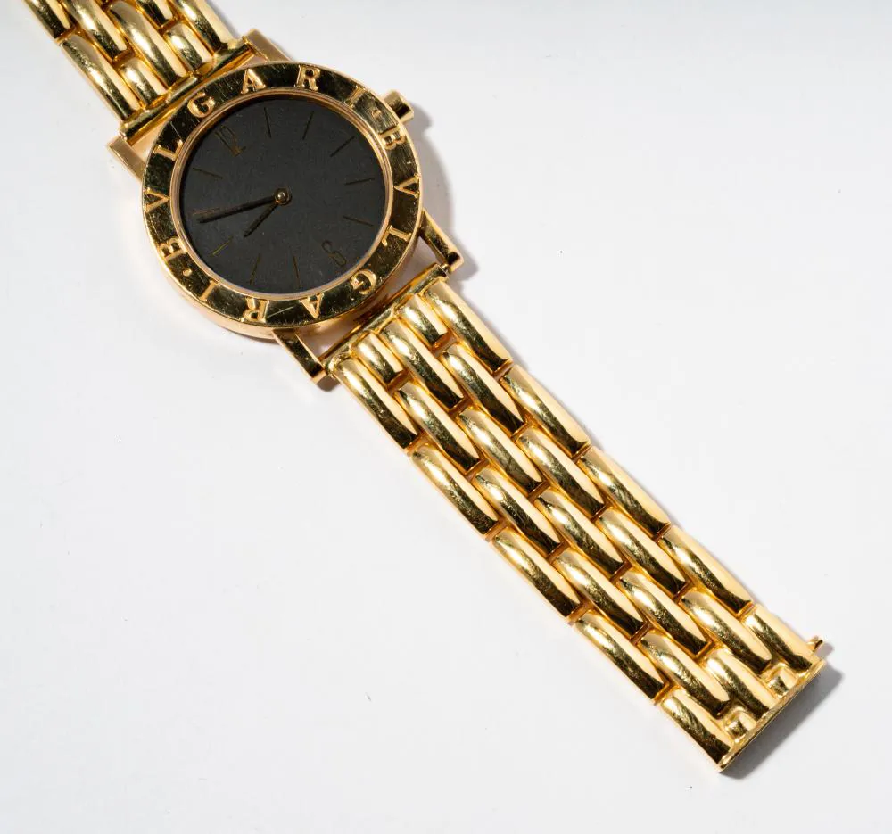 Bulgari Bulgari 22mm Yellow gold Black 1