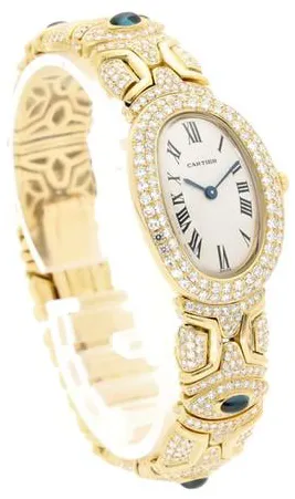 Cartier Baignoire 8057 25mm Yellow gold Champagne 5