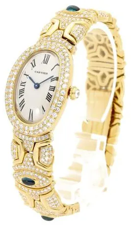 Cartier Baignoire 8057 25mm Yellow gold Champagne 6