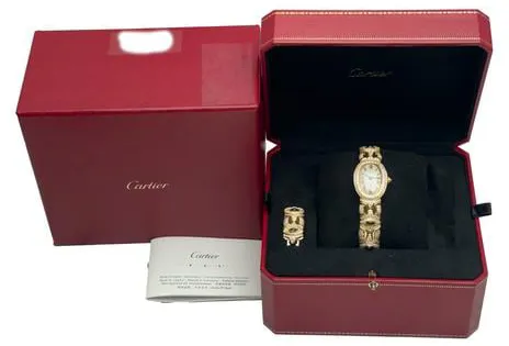 Cartier Baignoire 8057 25mm Yellow gold Champagne 7