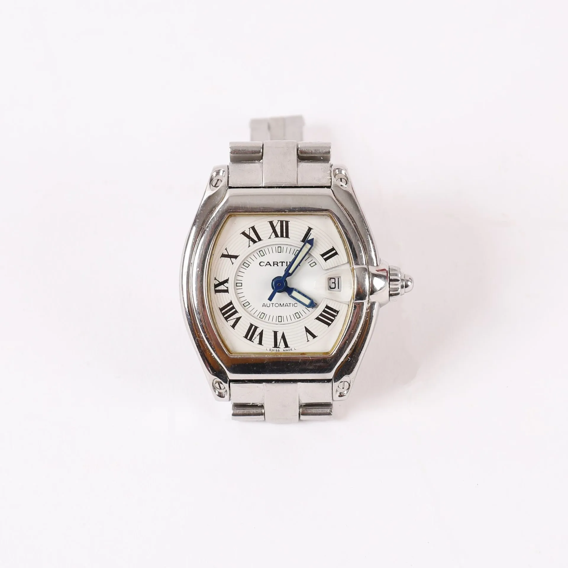 Cartier Roadster 38mm Stainless steel White