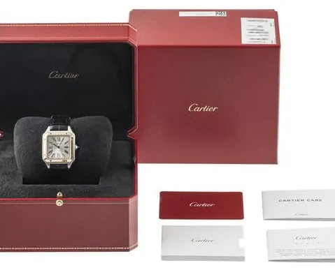 Cartier Santos Dumont W2SA0011 43.5mm Yellow gold and Stainless steel Silver 5