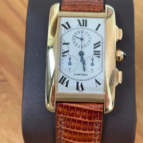 Cartier Tank Américaine 1730 26mm Yellow gold White