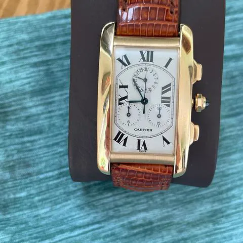 Cartier Tank Américaine 1730 26mm Yellow gold White 5