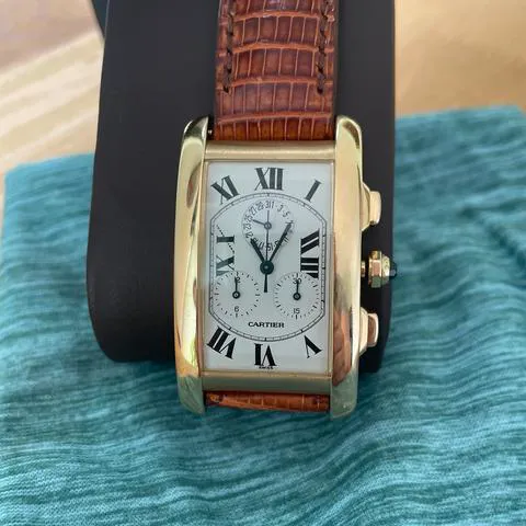 Cartier Tank Américaine 1730 26mm Yellow gold White 6