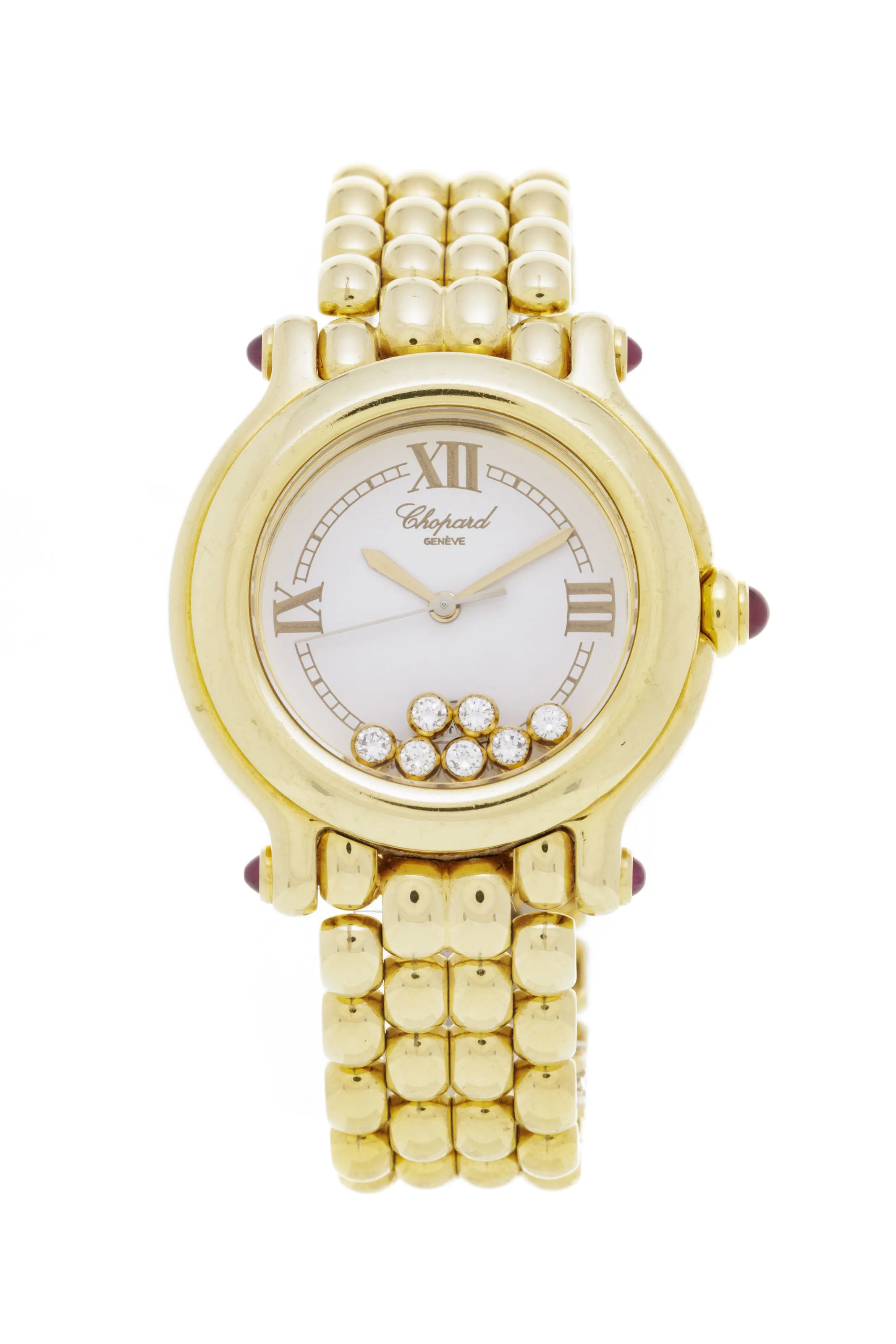 Chopard Happy Sport 27/6144-23 32mm Yellow gold Silver