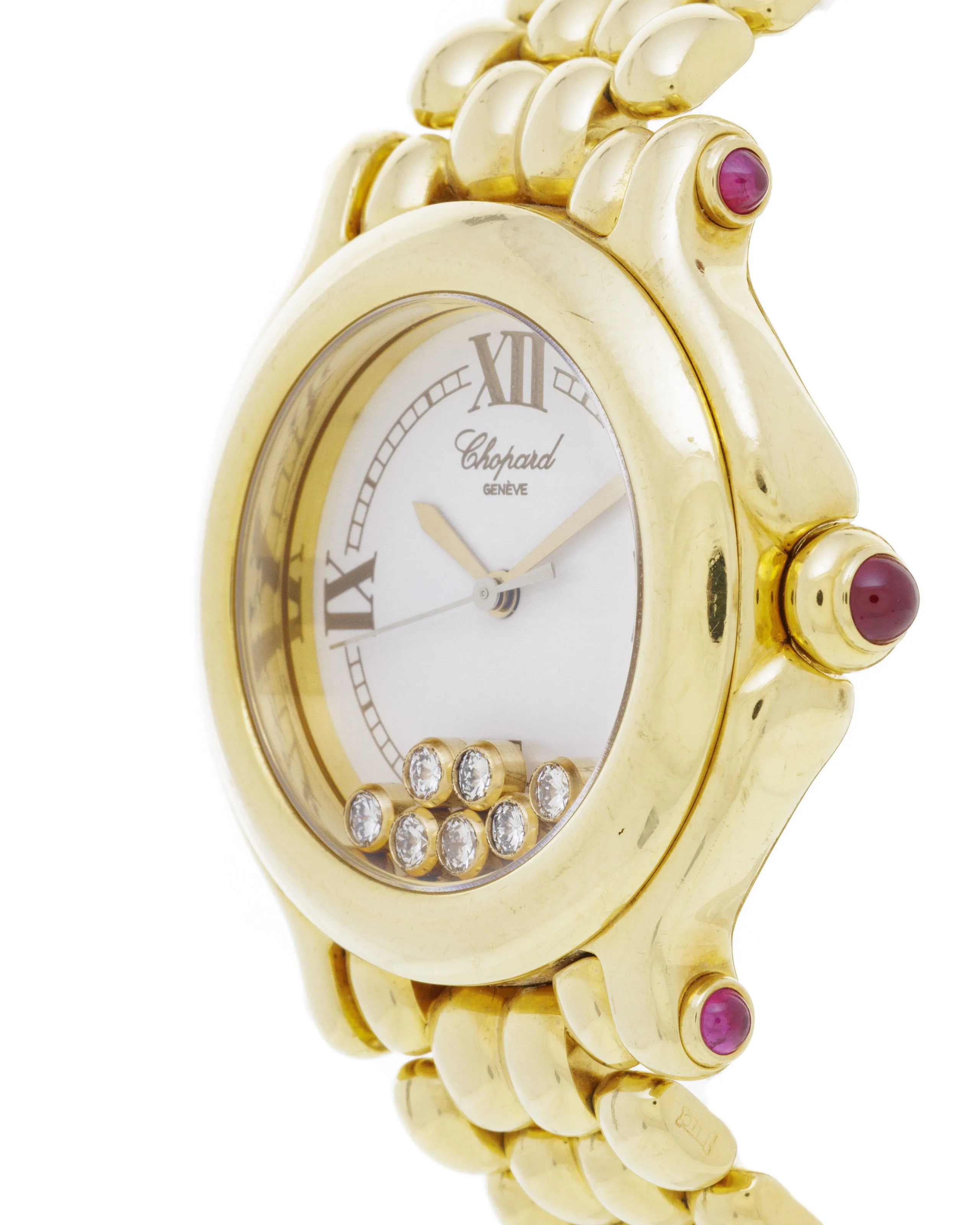 Chopard Happy Sport 27/6144-23 32mm Yellow gold Silver 1