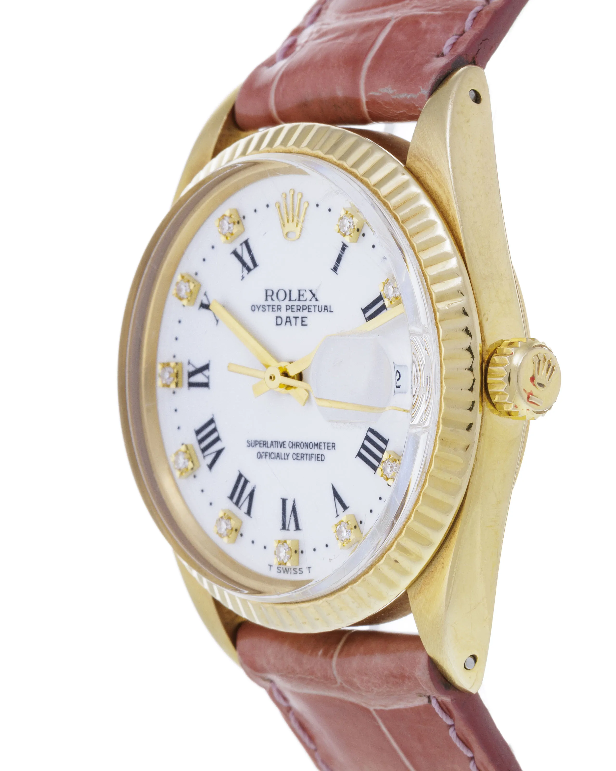 Rolex Oyster Perpetual Date 15038 33mm Yellow gold Champagne 1