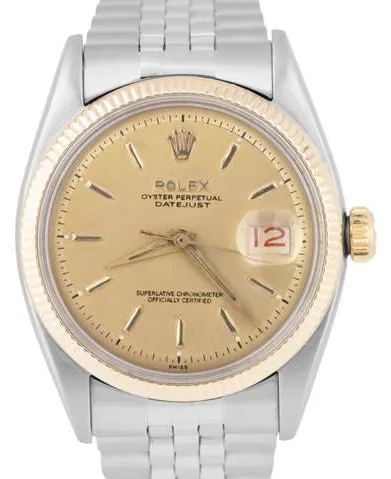 Rolex Datejust 36 6605 36mm Yellow gold and Stainless steel Champagne